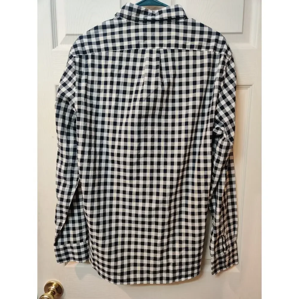 Men's Vintage 1990's J Crew Long Sleeve Multicolor Size Large 100% Cotton